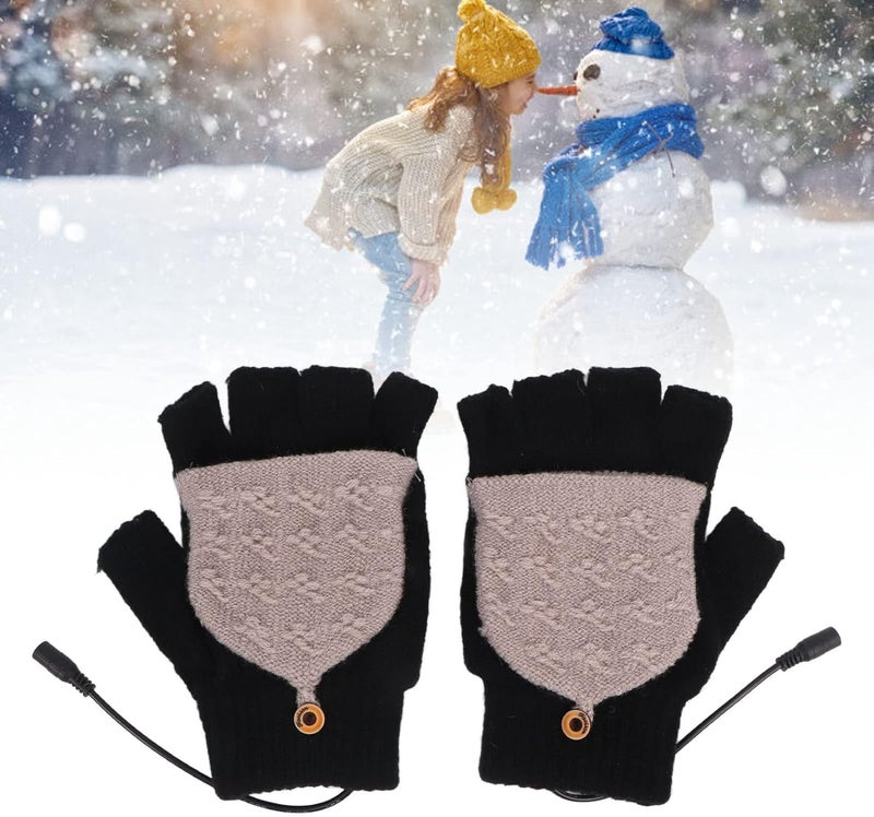 woobles USB Heated Gloves, Heated Gloves, Hand Warming Gloves, Washable for Skiing and Horseback Riding - Image 4